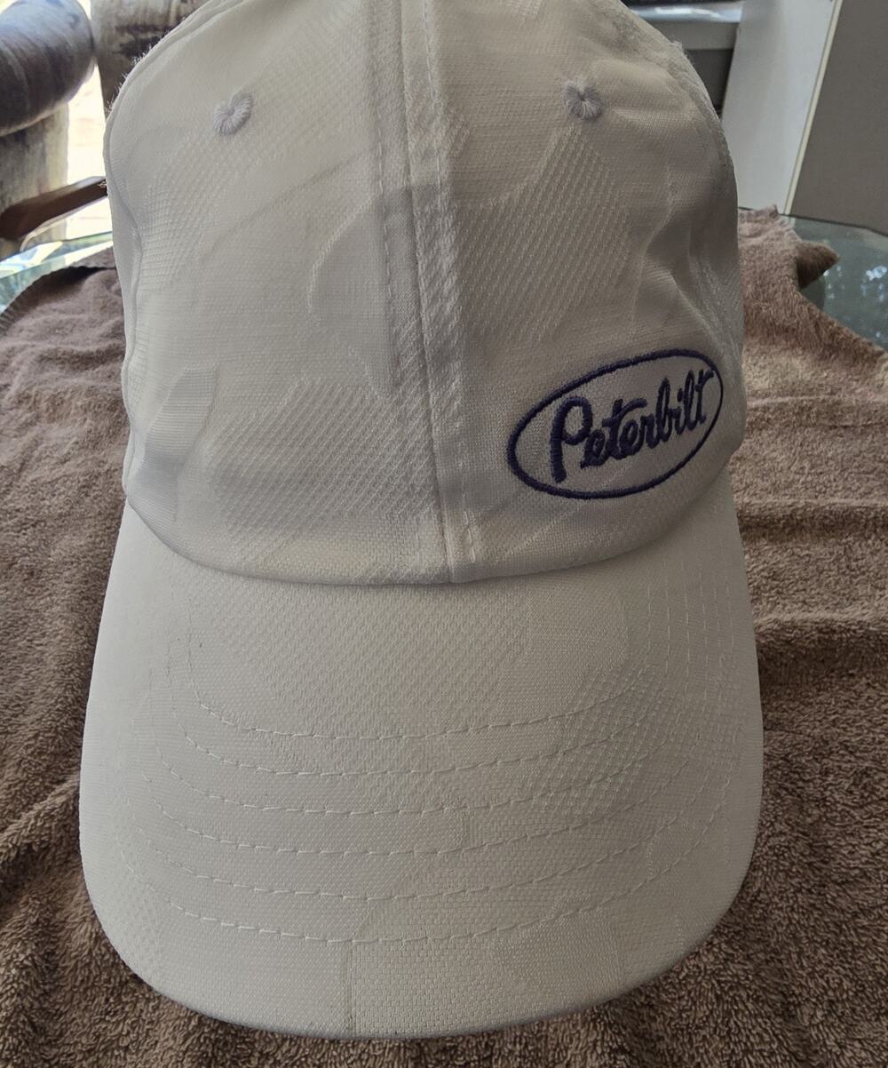 Peterbilt Cap Hat Adjustable White